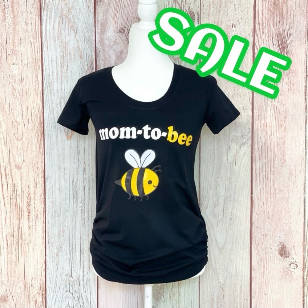 Women’s Mom to Bee Maternity Short Sleeve Tee Shirt Size Small
